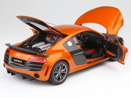 RARE AUDI R8 GT 5.2 V10 FSI Samoa Orange 1:18 Kyos...