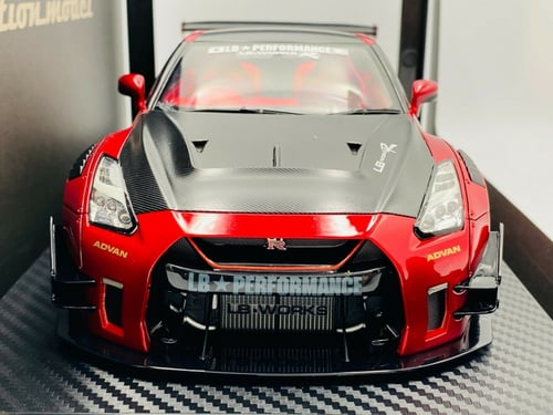 RARE Nissan GT-R R35 Type 2 Red 1:18 LB-WORKS Igni...