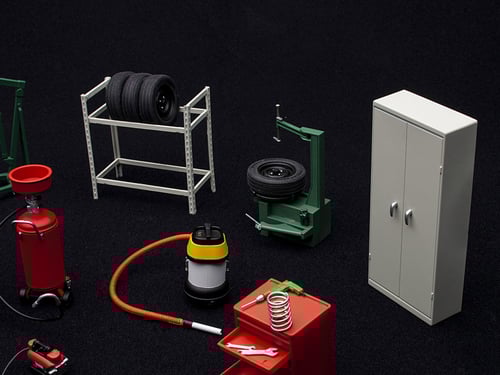 Garage Kit Set (Version 2) 1:18 AUTOart 49111