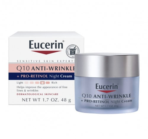 كريم Q10 من يوسرين الليلي مضاد للتجاعيد ، خالٍ من...