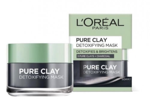 لوريال قناع الطين النقي الاسود