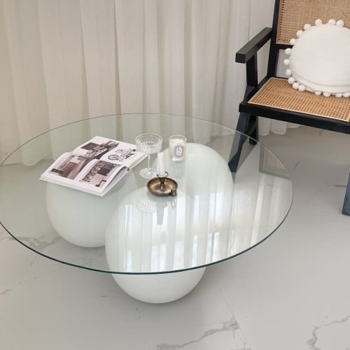 طاولة دائري خشب