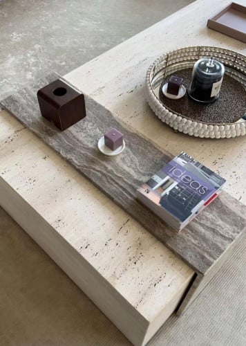 طاولة رخام الترافنتينو (بوكس )