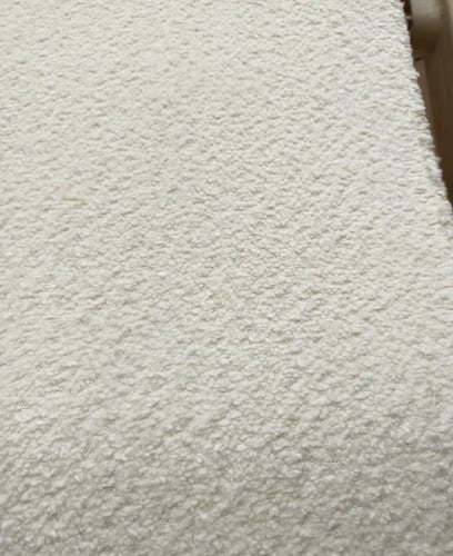 طقم كنب قماش بوكليه (اوف وايت