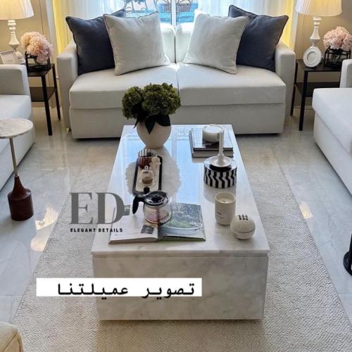 طاولة رخام طبيعي