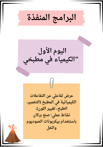 مبادرة مدرسية لمادة الكيمياء