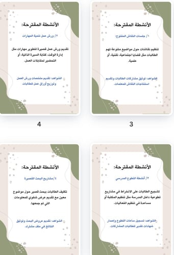 خطة للاستفادة من حصص الاحتياط للمرحلة الثانوية للب...