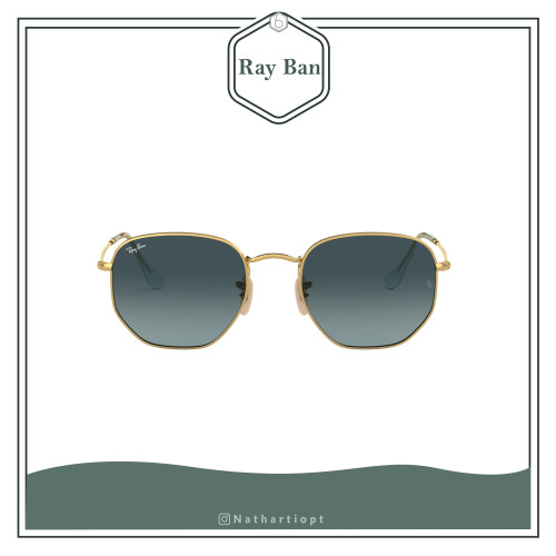 نظارة شمسية من ماركة Ray Ban بتصميم سداسي لون العد...