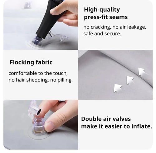 Inflatable Foot Rest Pillow Adjustable Three-layer