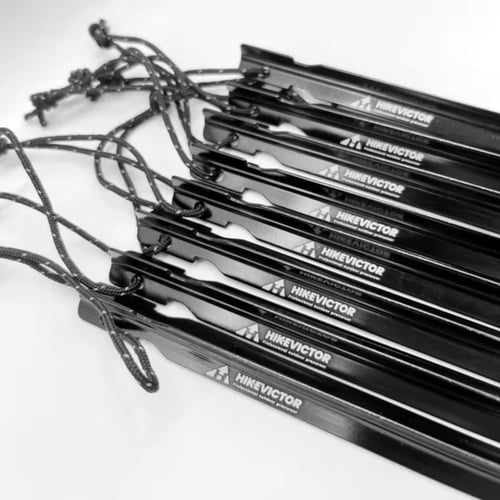 أوتاد خيمة خفيفة الوزن (18 سم) - أوتاد متينة من سب...