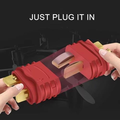 أبحر - موصلات Amass T-Connector Deans مع أغطية حما...