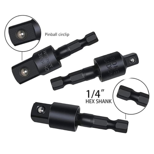 طقم وصلة مثقاب زاوية قائمة 4 قطع و رؤوس محول مقبس...