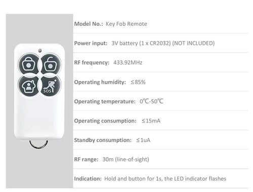 ريموت تحكم لاسلكي لطقم أمان Broadlink S1C SmartOne