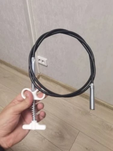 سلك تسليك معدني مرن بـ مقبض يد و رأس لاقط بـ 4 اذر...