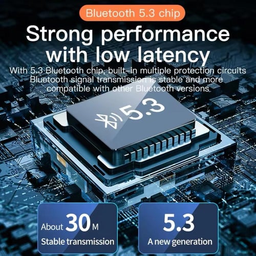 محول صوت بلوتوث 5.3 6 في 1، DAC، تشغيل USB/TF، مدى...