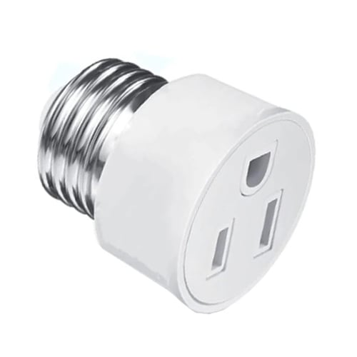 محول مقبس اللمبة E27 إلى فيش كهربائي EU/US متعدد ا...