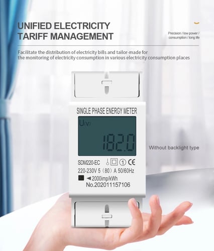 عداد 80 امبير AC230/60Hz يقيس استهلاك الطاقة بالكي...