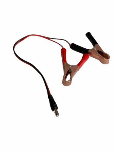 توصيلة 1/2متر طرف مشبك بطارية (تمساح) وطرف ذكر تيا...