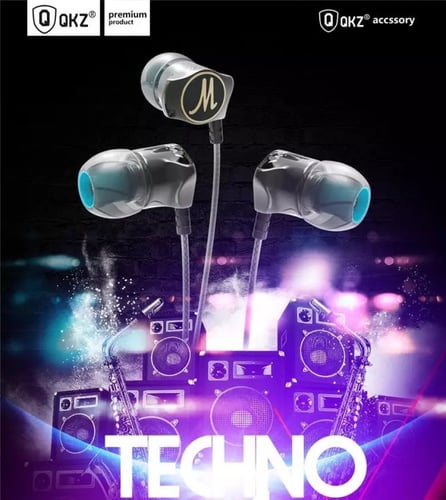 QKZ DM7 سماعة أذن هاي فاي عالية الدقة مطلية بالذهب...