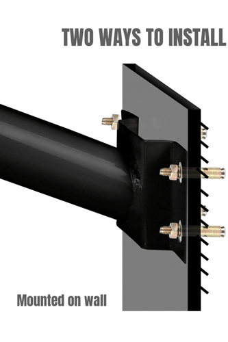 عامود 2 بوصة بفلنجة لتثبيت مصابيح الإضاءة الخارجية