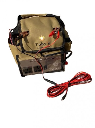 توصيلة 1/2متر طرف مشبك بطارية (تمساح) وطرف ذكر تيا...