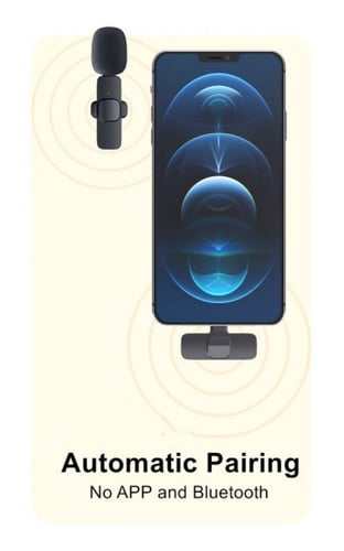 Mini Wireless Lavalier Microphone Portable for ios...