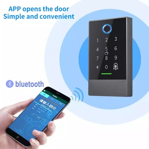 جهاز تحكم بالدخول للأبواب - يعمل بالبصمة - بلوتوث...