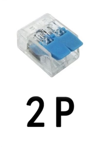 5 قطع موصل اسلاك سريع وسهل التوصيل بالضغط لون ازرق...