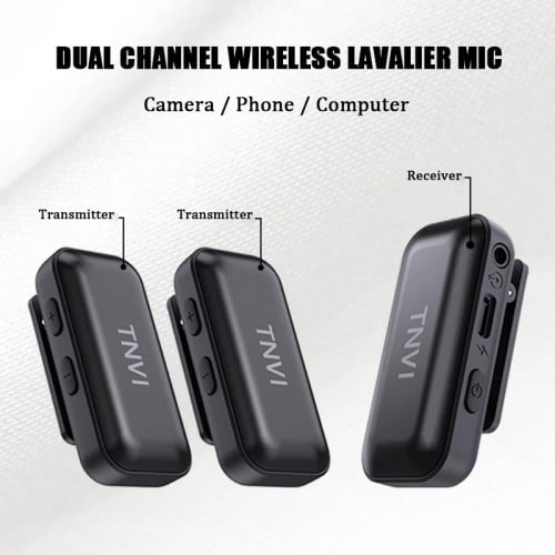 Portable Wireless Lavalier Microphone System 50m R...