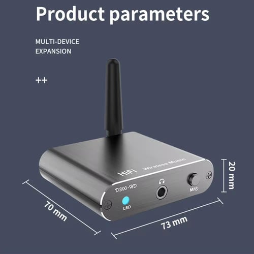 مستقبل صوت بلوتوث 5.2 بتقنية AptX-HD، محول لاسلكي...