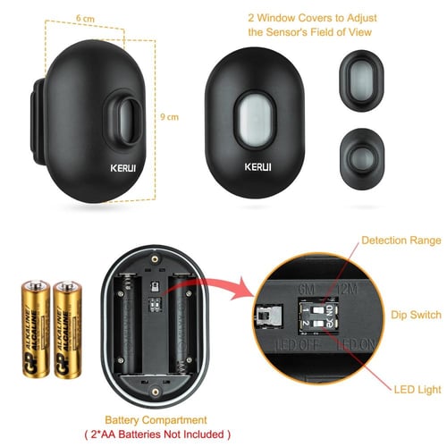 عزز أمن محيطك مع جهاز إنذار الممر اللاسلكي كيروي D...