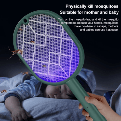 Electric mosquito swatter household two-in-one ele...