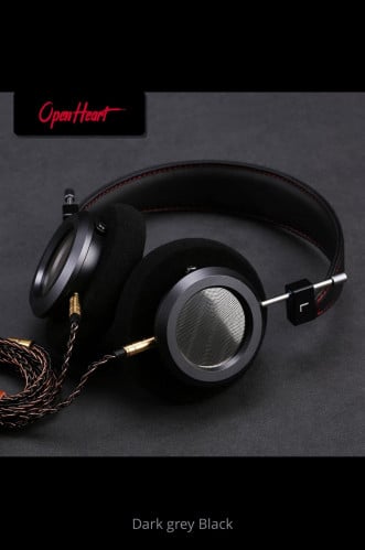 سماعة رأس سلكية HiFi فوق الأذن مفتوحة من الخلف مزو...