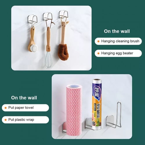 رف تجفيف الصابون ذاتي اللصق طويل من الفولاذ المقاو...