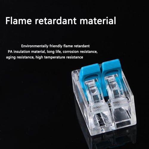 5 قطع موصل اسلاك سريع وسهل التوصيل بالضغط لون ازرق...