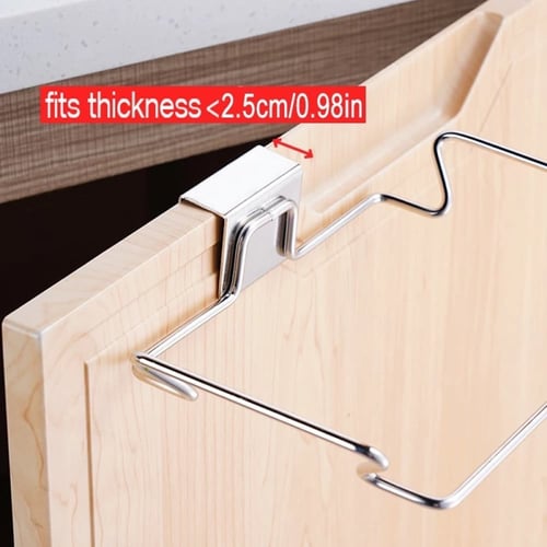 Kitchen Trash Rack Cabinet Door Garbage Bags Holde...