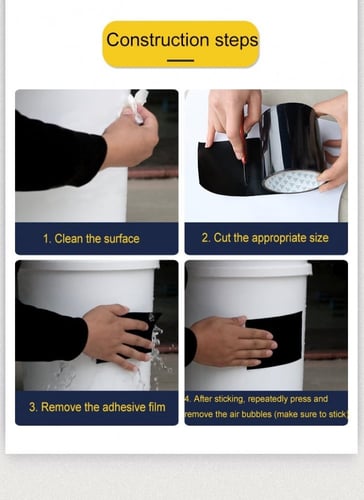 شريط إصلاح التسرب مرن قوي مقاوم للماء (شفاف)