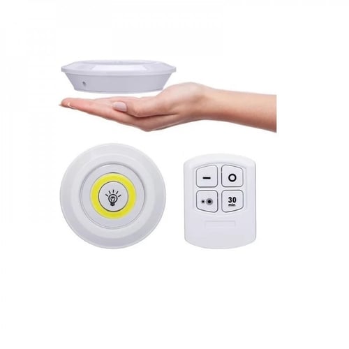 3 مصابيح LED سبوت ، تثبت بلاصق ، تعمل بريموت وتحكم...
