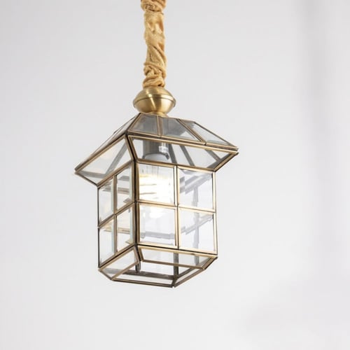 ثريا مداخل نحاسي حجم صغير