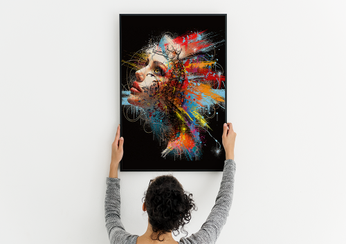 لوحة التلوين | مرأة