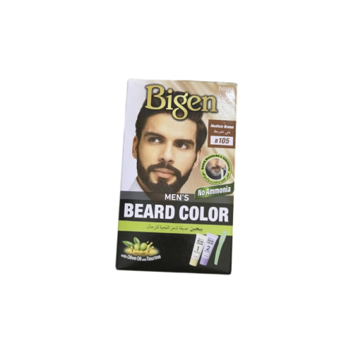 صبغة لحية بيجين للرجال خالية من الامونيا لون بني م...