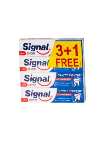 معجون اسنان مكافح للتسوس من سيجنال ، 75 مل | 3+1 م...