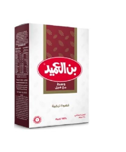 بن العميد قهوة تركية وسط مع هيل ، 250 جرام