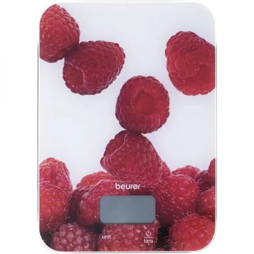 بيورير جهاز قياس الوزن الرقمي أحمر/أبيض