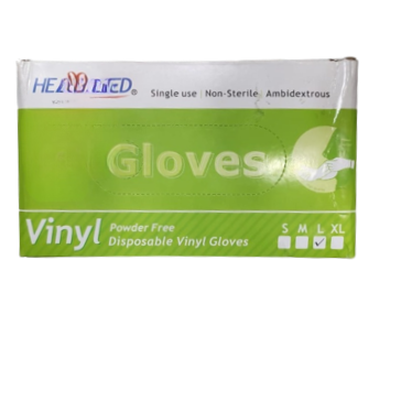 قفازات HEABTMED مقاس L العدد(100 قفاز)