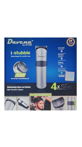 ماكينة حلاقة لقص وتشذيب الشعر 5 في 1 مع 4 رؤوس لون...