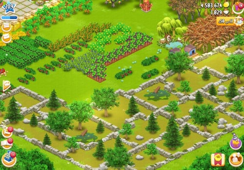 مزرعة شخصية مستوى 209+ هاي داي