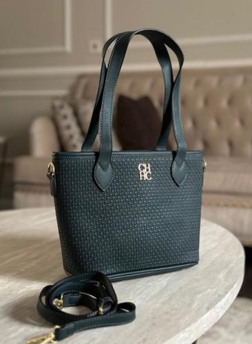 شنطة ch ch اخضر غامق هاي كواليتي