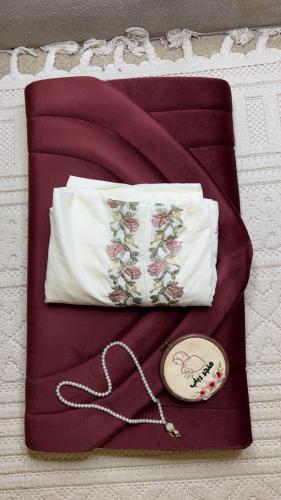 طقم صلاة سحاب + سجاد مع شرشف سحاب