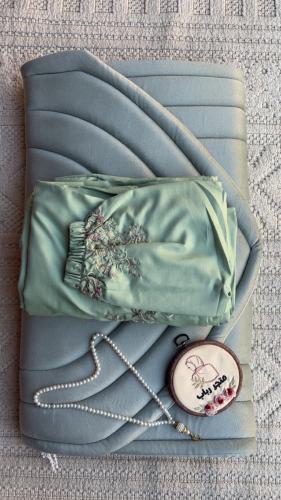 طقم صلاة + سجاد مع شرشف مرد ربطة